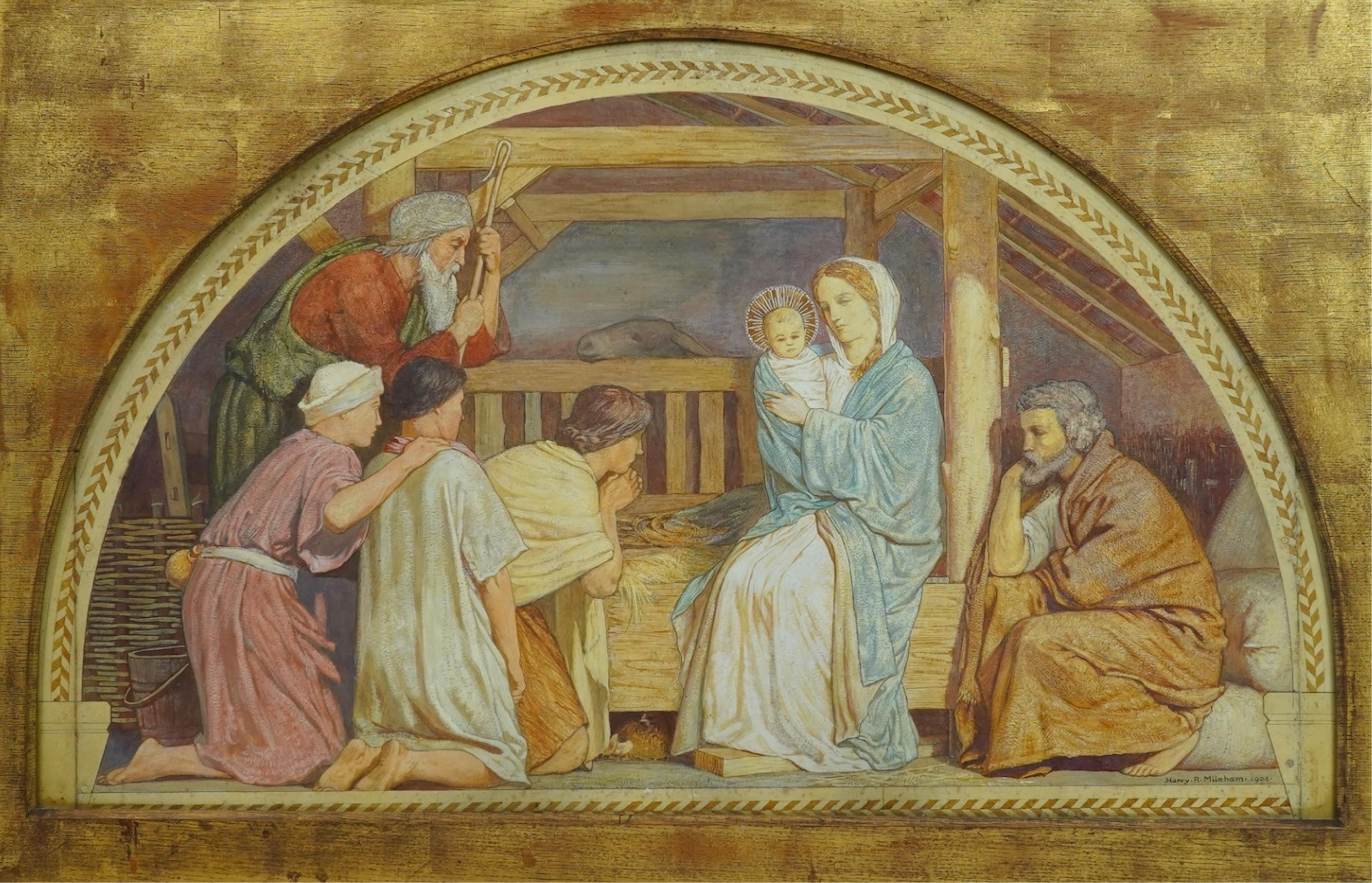 Harry Robert Mileham, (1873-1957), 'The Adoration of the Shepherds'